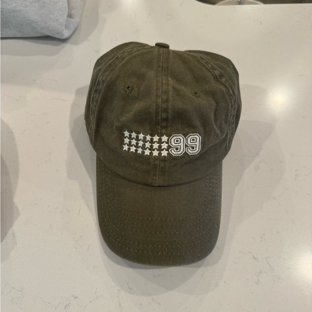Princess Polly Green Embroidered Hat